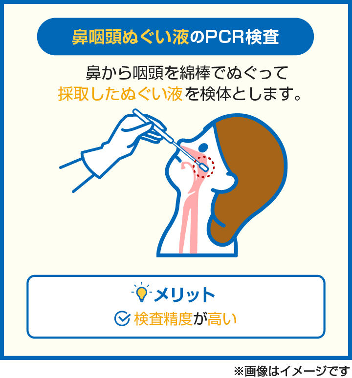 【図解】鼻咽頭ぬぐい液で行うPCR検査のメリットを解説